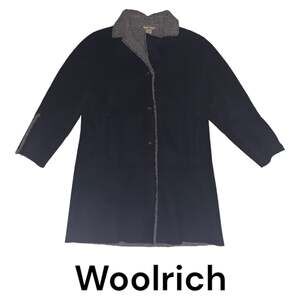 Woolrich black Sherpa lined woman’s coat size large